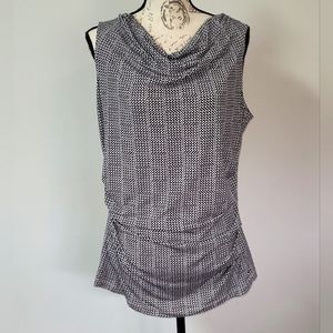 Coldwater Creek sleeveless tank black/white in Large